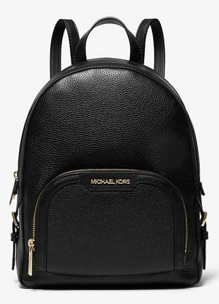 Рюкзак женский michael kors оригинал jaycee medium pebbled leather backpack черный7 фото