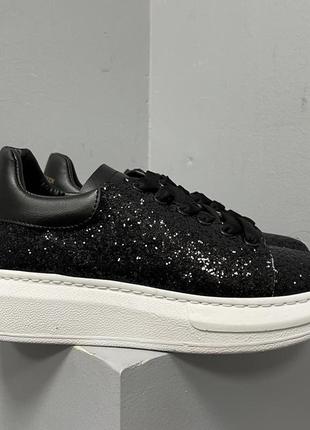 Alexander mcqueen glitter ‘black’ 37