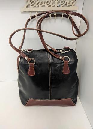 Сумка рюкзак кожаная