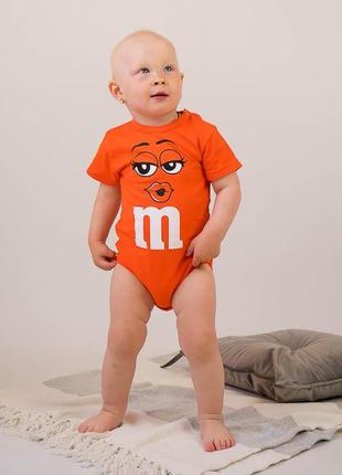 Детская боди футболка m&amp;m's, бодик для малышей ммммс