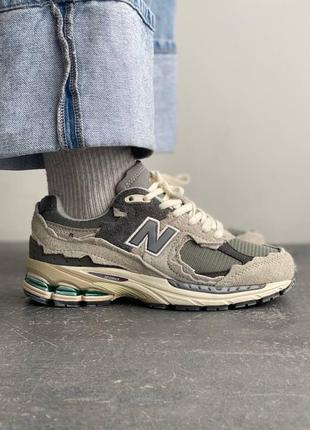 Жіночі кросівки в стилі new balance 2002r rain cloud.