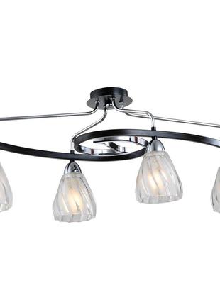 Люстра стельова на 4 золотистих лампи  elisey