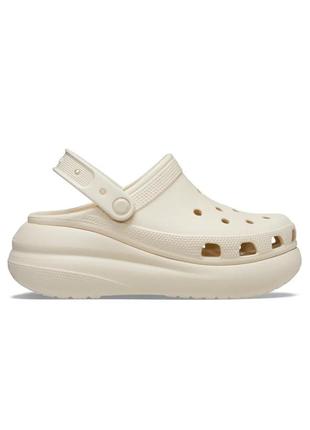 Сабо crocs classic crush clog bone