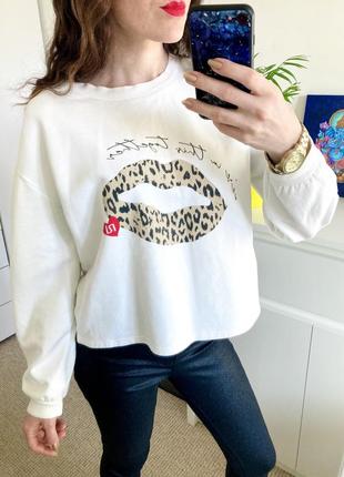 Світшот з леопардовим принтом river island