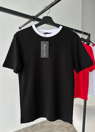 Чорна оверсайз футболка massimo dutti s m l