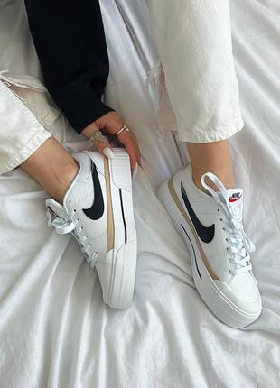 Кеды кртсовки женские nike court legacy lift black