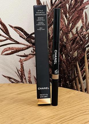 Оригінал chanel stylo sourcils waterproof водостійкий олівець для брів 804 blond dore1 фото