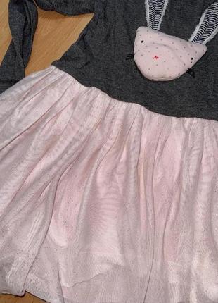 Сукня з зайчиком next на 6-7 років6 фото