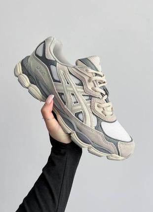 Чоловічі кросівки asics gel nyc 'cream oyster grey'