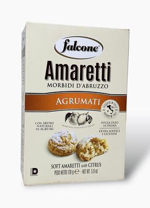Falcone печиво амаретті м'яке мигдальне цитрусове amaretti morbidi d'abruzzo agrumati 170 г