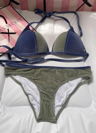 Купальник велюровий victoria secret/pink оригінал новий