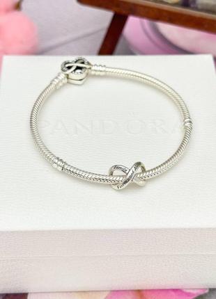Срібний шарм pandora «родина назавжди»