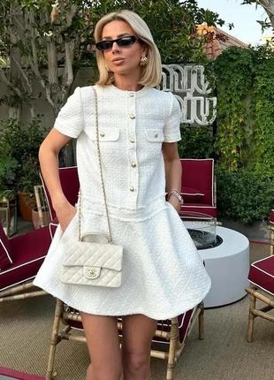 Витончена твідова сукня