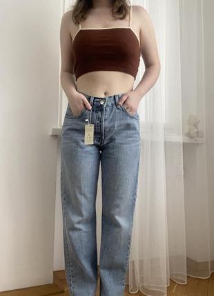 Джинси mango straight прямі в стилі zara h&m