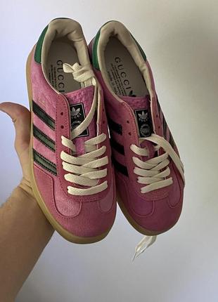 Gazelle x gucci pink valvet 36