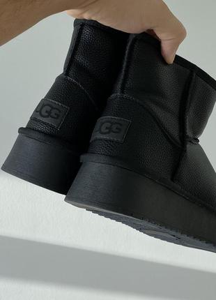 “ugg” кожа (висока платформа) 38