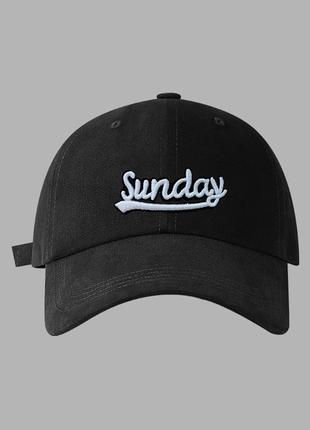 13-50 бейсболка з написом sunday кепка панамка головні убори кепка с надписью