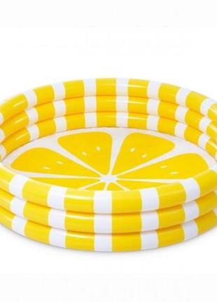 Надувной детский бассейн лимон, intex 58432