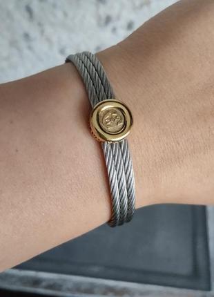 Philippe charriol браслет нержавеющая сталь в серебряном и золотом тоне