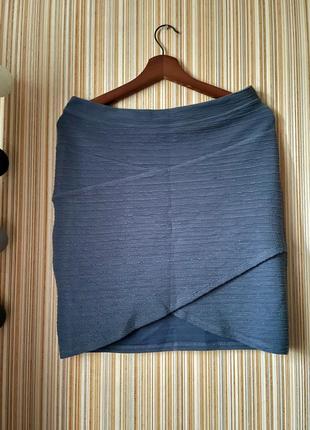 Крута спідниця-жатка з імітацією запаху