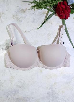 Бюстгалтер балконет✨ з силіконовою додатковою спинкою 💐 та брителями 💖
