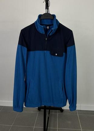 Ellesse флисовая кофта хс с синяя мужская