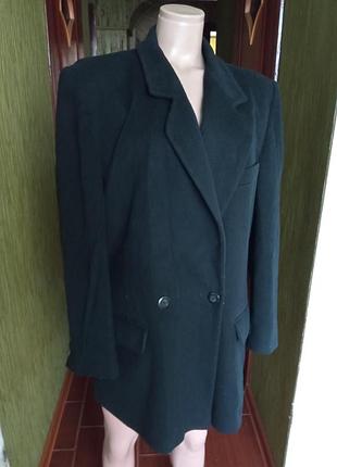 Теплый пиджак шерсть + шовк