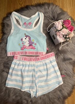 Яркая пижама комплект костюм для дома и сна р.s primark