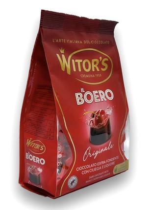 Цукерки шоколадні праліне witors з вишнею в лікері il beero originale 200 г10 фото