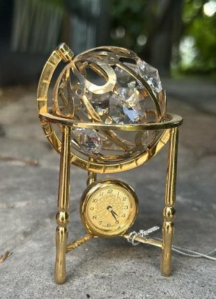 Статуетка сваровскі глобус-годинник s8