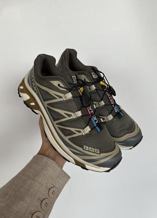 Salomon s/lab xt-6 beluga dull gold 364 фото