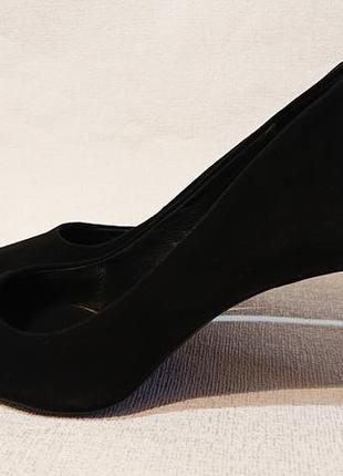 Женские классические туфли лодочки cortefiel 40 41 кожа замша вечерние4 фото