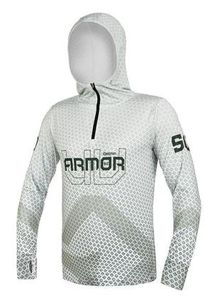 Верхняя одежда для охоты и рыбалки, толстовка с капюшоном от солнечных лучей delphin uv armor 50+ olive m