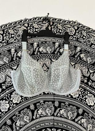 Freya 70 m 70 l бюстгальтер без поролону сітка  на кісточках в горох маленький обʼєм велика чашка бюстгальтер на великі груди