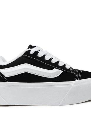 Vans knu skool black platform 37