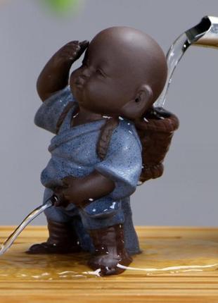 Чайная игрушка, керамическая чашка игрушка , писающий мальчик синий , maтериал керамика