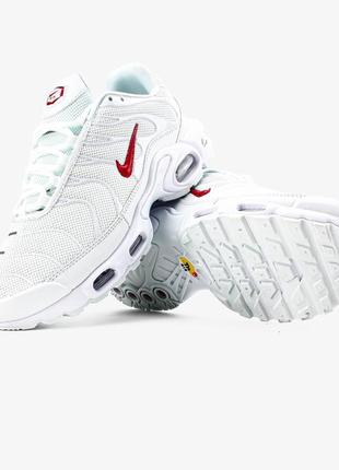 Кросівки nike air max tn "white/red"3 фото