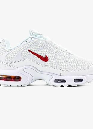 Кросівки nike air max tn "white/red"6 фото