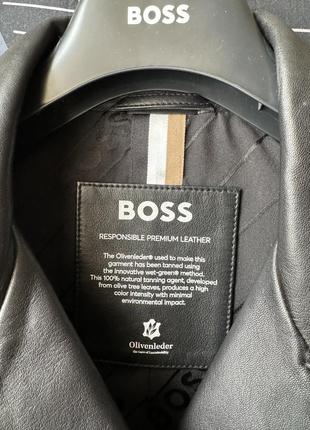 Hugo boss оригинал куртка кожаная косуха кожанка2 фото