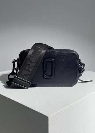 Сумка у стилі marc jacobs the snapshot total black сумка женская2 фото