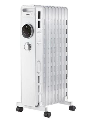 Радіатор оливний kumtel kum-1225s, 9 ребер, 3 рівні потужності, 2000 вт, white, box