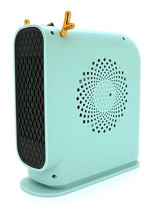 Тепловентилятор спиральный jiebo-n8, 500w, мятно-зеленый, box тепловентилятор для дома