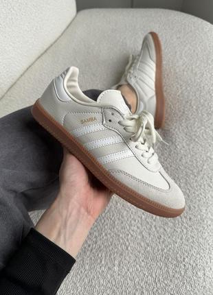 Adidas samba beige4 фото