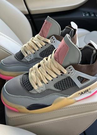 ➡️ jordan 4 off white pink1 фото