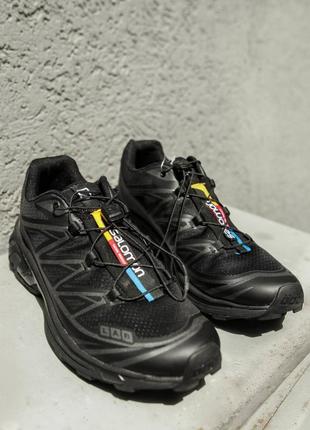 Salomon xt-6 black lunar rock 411 фото