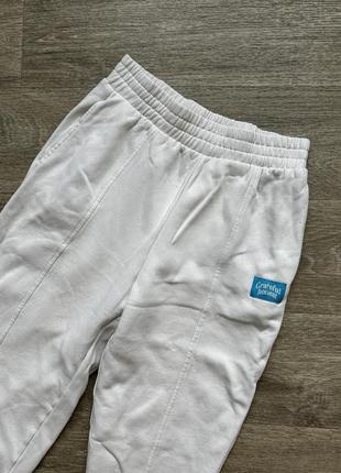 Стильні спортивні білі джогери спортивні штани h&m 36/s6 фото
