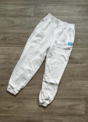 Стильні спортивні білі джогери спортивні штани h&m 36/s7 фото