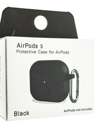 Чохол для airpods 3 з карабіном (new) 18_black