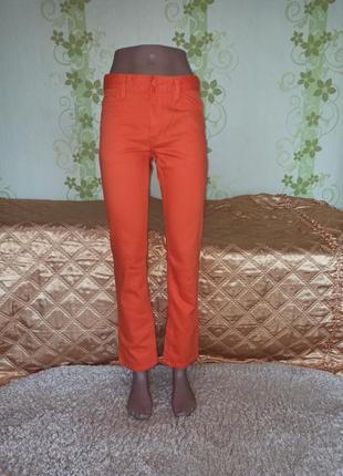 Яркие оранжевые джинсы подростковые или xxs