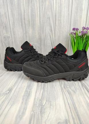 Кроссовки меррелл термо merrell vibram thermo black red2 фото